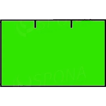 Papír Cenové etikety na kotoučku 25x16 mm CONTACT hranaté - signální zelené, 36ks