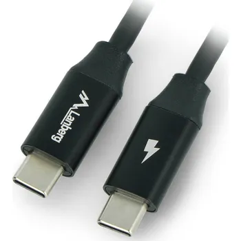 Počítač Lanberg USB C - USB C 2.0 černý prémiový kabel QC 4.0 PD 1m