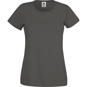 Pánská móda Graphite Women's T-shirt Lady fit Original Fruit of the Loom Fruit of the Loom šedá 2462596