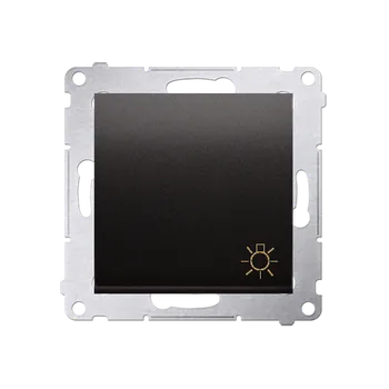 vypínač SIMON 54 DS1A.01/48 Ovladač zapínací SVĚTLO, řazení 1/0, (strojek s krytem) 16AX, 250V~, šroubové sv