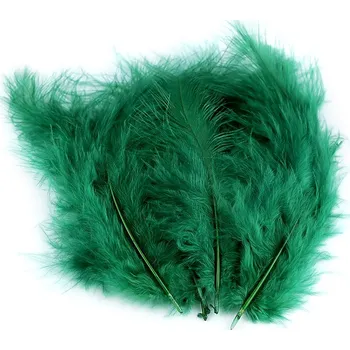 Výtvárné potřeby Pštrosí peří zelená č.20
