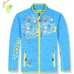 Chlapecká flísová mikina KUGO FM9707, tyrkysová