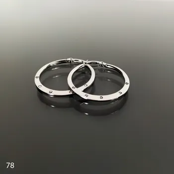 Náušnice Kruhové ocelové náušnice č. 78