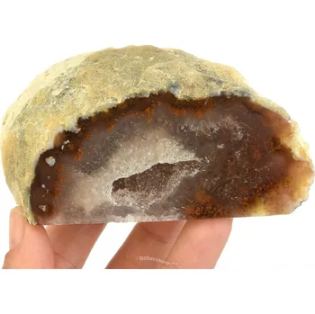 Přírodní kámen Geoda z achátu s dutinkou z Brazílie 304g