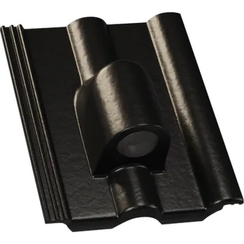 Střešní krytina Střešní taška hadicových prostupů KM BETA betonová krytina Beta - BRILIANT černá