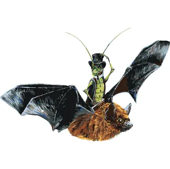 ZUTY Malování podle čísel - NETOPÝR A KOBYLKA (HOLLY SIMENTAL) Rozměr: 40x50 cm, Rámování: bez rámu a bez vypnutí plátna