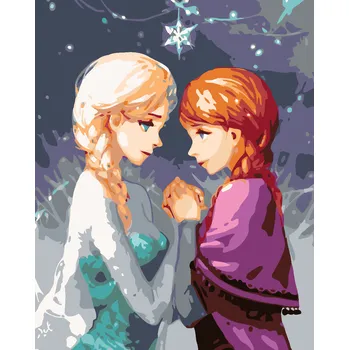 ZUTY Malování podle čísel - LEDOVÉ KRÁLOVSTVÍ II Rozměr: 40x50 cm, Rámování: bez rámu a bez vypnutí plátna