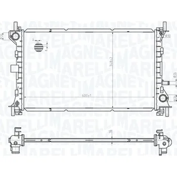 Chladič motoru Chladič, chlazení motoru MAGNETI MARELLI 350213178100
