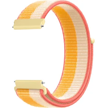 Řemínek na hodinky Nylonový řemínek 22mm Barevná varianta: Žluto-béžová