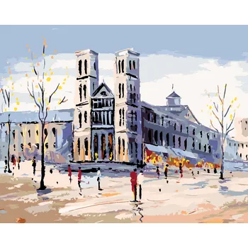 ZUTY Malování podle čísel - NOTRE-DAME V PAŘÍŽI Rozměr: 40x50 cm, Rámování: vypnuté plátno na rám