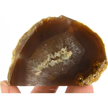 Přírodní kámen Achátová geoda s dutinkou z Brazílie 131g