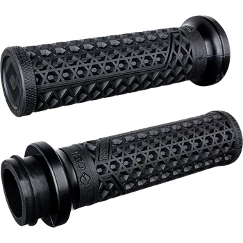 Motodoplněk Gripy pro motocykly HARLEY-DAVIDSON rok 1984 a výš ODI CABLE VANS V-TWIN LOCK-ON™ GRIP SET pro řidítka o průměru 25,4 mm ( 1" ), barva černá - pár (motocyklové gripy pro HD ( pro modely s lankovým plynem ))