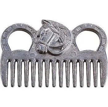 Čištění pro koně Hliníkový hřeben na hřívu s hlavou koně