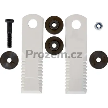 Kuchyňský nůž Sada nožů drtiče 2 ks pro Rasspe, 172/5/46/20 mm, ozubené, 53397, 53407