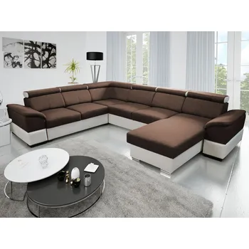 Sedací souprava Eoshop Rohová sedací souprava Osaka B2R2FOTT do U - lux 12 / soft 31 (barva potahu) - pravá