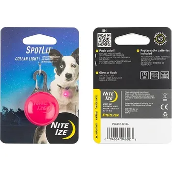 Obojek pro psa Nite Ize Světýlko nejen na obojek Spotlit Barva: Růžová