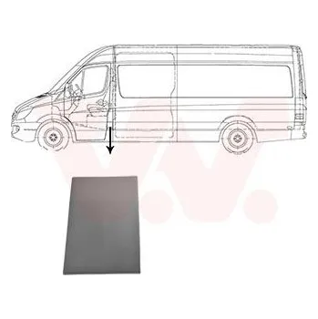 Karosérie Ozdobná / ochranná lišta, boční stěna VAN WEZEL 3077415