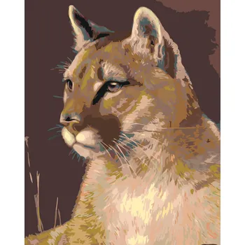 ZUTY Malování podle čísel - PUMA Rozměr: 40x50 cm, Rámování: bez rámu a bez vypnutí plátna