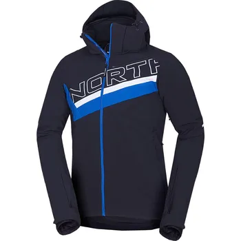 Northfinder Pánská trendová lyžařská zateplená bunda s plnou výbavou softshell 3L NATHAN, modrá,