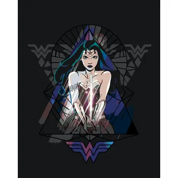 ZUTY Malování podle čísel - WONDER WOMAN TROJÚHELNÍK Rozměr: 40x50 cm, Rámování: bez rámu a bez vypnutí plátna