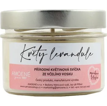Tělový balzám Svíčka ze včelího vosku - květy levandule 260 ml - Amoené s.r.o.