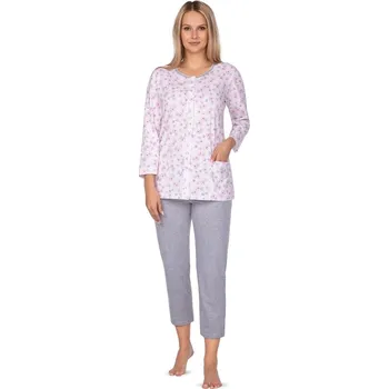 Dámské pyžamo Regina dámské pyžamo 644 - růžová, L (Bavlněné pyžamo dámské)
