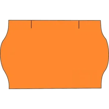 Samolepící etiketa Cenové etikety na kotoučku 25x16 mm CONTACT zaoblené - signální oranžové, 36ks