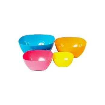 Mísa PH 3,7L (23x23x13cm) čtvercová BOWL, mix barev
