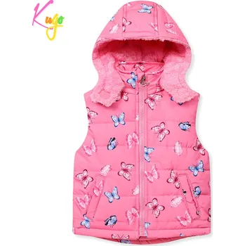 Dívčí bunda Dívčí vesta, zateplená - KUGO KB2337, tmavě růžová Barva: Růžová, Velikost: 104