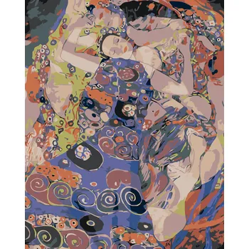 ZUTY Malování podle čísel - VIRGIN (Gustav Klimt) Rozměr: 80x100 cm, Rámování: bez rámu a bez vypnutí plátna