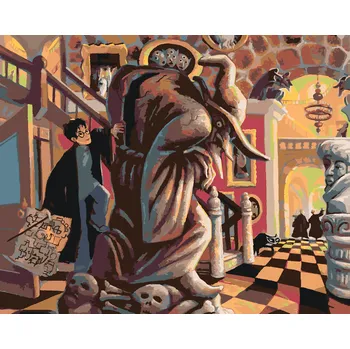 ZUTY Malování podle čísel - HARRY POTTER A POBERTŮV PLÁNEK Rozměr: 40x50 cm, Rámování: bez rámu a bez vypnutí plátna