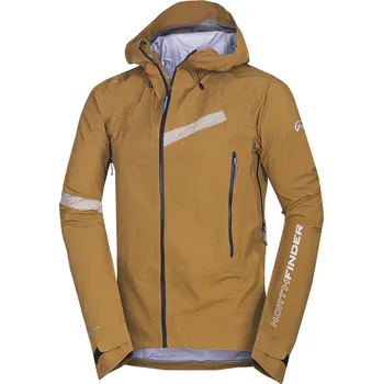 Pánská větrovka Northfinder Pánská technická hardshellová bunda Pertex® DRACI, mustard, XL