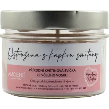 Tělový balzám Svíčka ze včelího vosku - ostružina s kapkou smetany 260 ml - Amoené s.r.o.