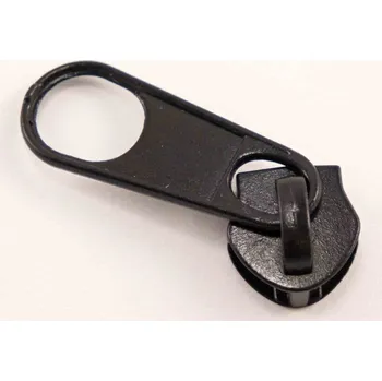 Zip Jezdec do plastového spirálového zipu - černá - velikost 10