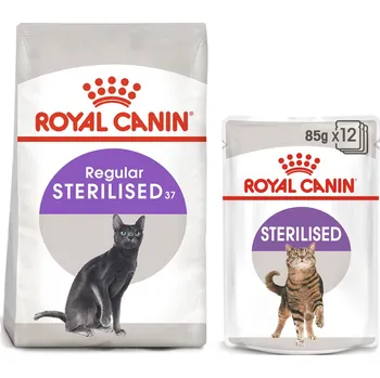 Krmivo pro kočku ROYAL CANIN STERILISED granule 2 kg + STERILISED Mousse 12× 85 g