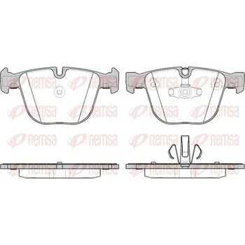 Brzdová destička Sada brzdových destiček, kotoučová brzda REMSA 0892.20