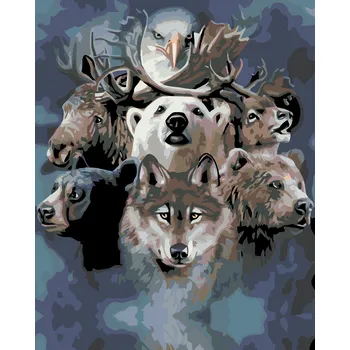 ZUTY Malování podle čísel - DIVOČINA Rozměr: 40x50 cm, Rámování: bez rámu a bez vypnutí plátna