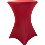 TENTino Elastický ubrus STANDARD na koktejlový bistro stůl 80 cm VÍCE BAREV Barva ubrusu: VÍNOVÁ / CLARET