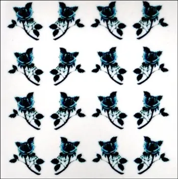 Vodoobtisky - Modročerné růže