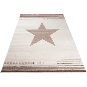 Koberec Kusový koberec MAROKO - hvězda - krémový Rozměr koberce: 120x170 cm