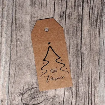 Dárková visačka Visačka na vánoční dárek - Rustic I