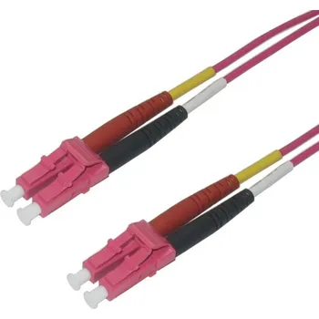 Datový kabel OEM Patch kabel optický duplex LC-LC 50/125 MM, OM4, 5 m PATCHOP-504/LC-LC-5M