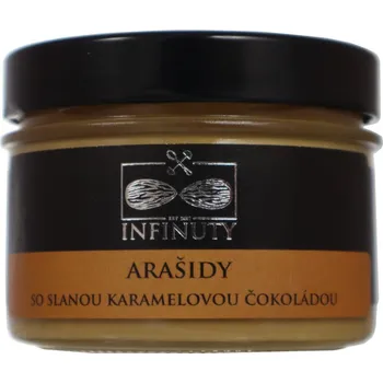 Pomazánka z arašidů a belgické karamelové čokolády 200 g - InfiNuty