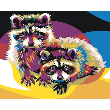 ZUTY Malování podle čísel - BAREVNÍ MÝVALOVÉ Rozměr: 40x50 cm, Rámování: vypnuté plátno na rám