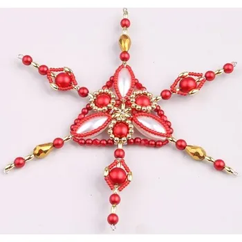 Dětské navlékací korálky Stavebnice vánoční hvězda - Marie č.2