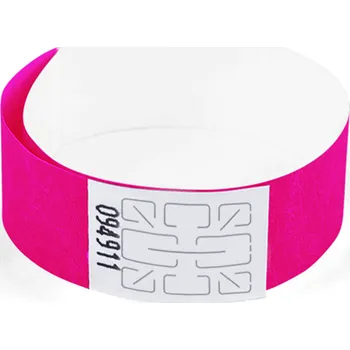 Náramek TYVEK Identifikační náramek 1,9 cm - neon růžový