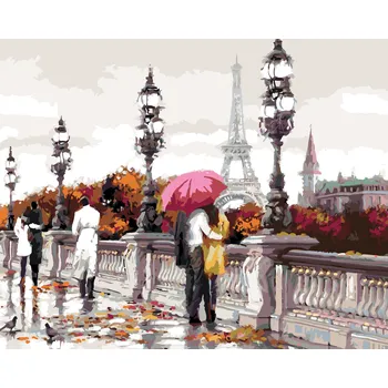 ZUTY Malování podle čísel - MOST V PAŘÍŽI (RICHARD MACNEIL) Rozměr: 40x50 cm, Rámování: bez rámu a bez vypnutí plátna