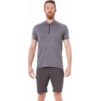 Northfinder Pánské cyklistické triko s polovičným zipem MASDY, černá,