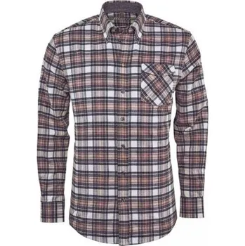 Pánská košile Blaser košile pánská tvilová MODERN antracit-hnědá-béžová - Velikost 4XL