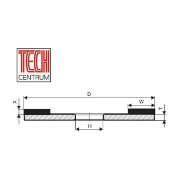 Brusný kotouč CBN kotouč 1A2 125x25/3x20 K100 B151 chladit ANO i NE pryskyřice